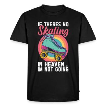 Patins - T-shirt Premium bio Homme - noir - Devant - Nico (187cm)