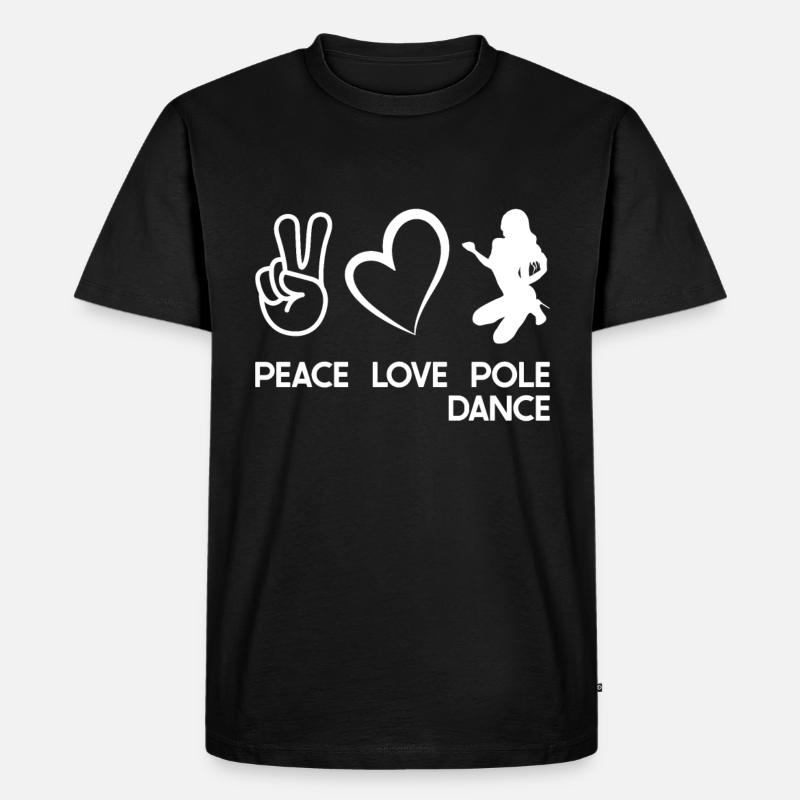 Pole Dance - Männer Premium Bio T-Shirt - Schwarz