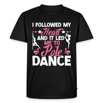 Pole Dance - Men's Premium Organic T-Shirt - black - Front - Nico (187cm)