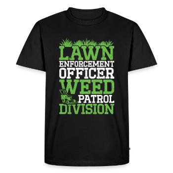 Mowing - Men's Premium Organic T-Shirt - black - Front - Nico (187cm)