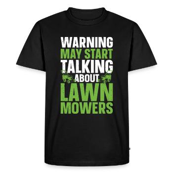 Mowing - Men's Premium Organic T-Shirt - black - Front - Nico (187cm)