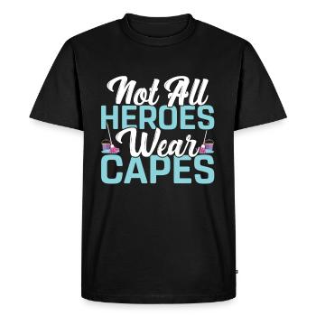 Ménage - T-shirt Premium bio Homme - noir - Devant - Nico (187cm)