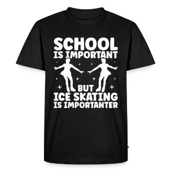 Patinage - T-shirt Premium bio Homme - noir - Devant - Nico (187cm)