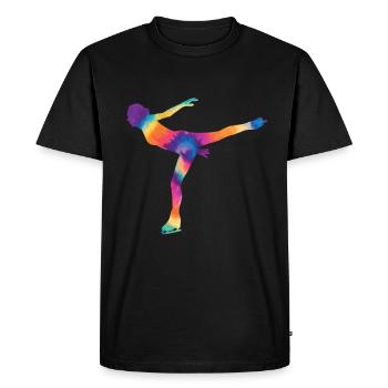 Patinage - T-shirt Premium bio Homme - noir - Devant - Nico (187cm)