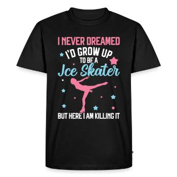 Patinage - T-shirt Premium bio Homme - noir - Devant - Nico (187cm)