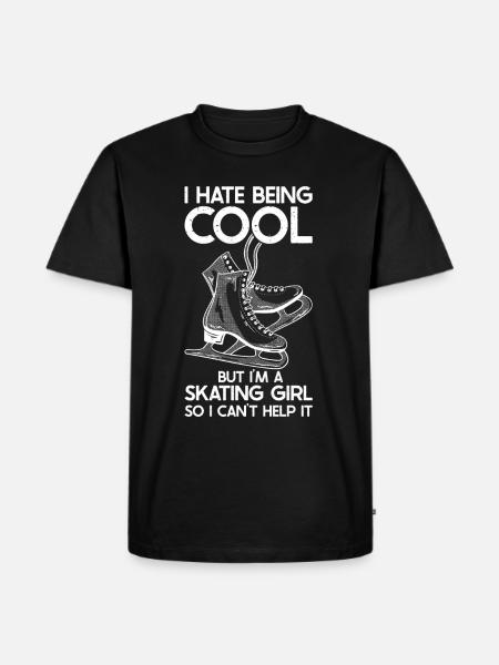 Ice skating - Men's Premium Organic T-Shirt - black