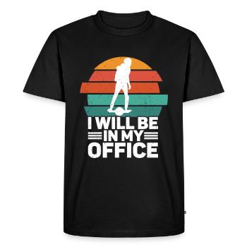 Unicycle - Men's Premium Organic T-Shirt - black - Front - Nico (187cm)