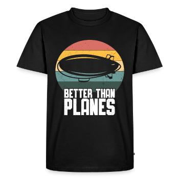 Zeppelin - T-shirt Premium bio Homme - noir - Devant - Nico (187cm)