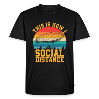 Zeppelin - T-shirt Premium bio Homme - noir - Devant - Nico (187cm)