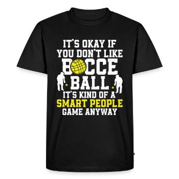 Bocce - Men's Premium Organic T-Shirt - black - Front - Nico (187cm)