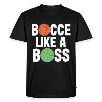 Bocce - Men's Premium Organic T-Shirt - black - Front - Nico (187cm)