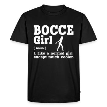 Bocce - Men's Premium Organic T-Shirt - black - Front - Nico (187cm)