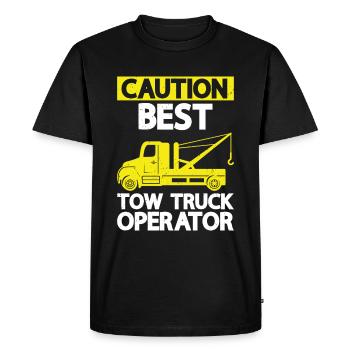 Tow truck - Men's Premium Organic T-Shirt - black - Front - Nico (187cm)