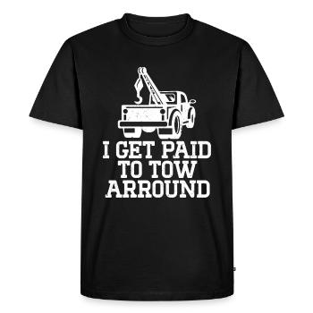 Tow truck - Men's Premium Organic T-Shirt - black - Front - Nico (187cm)