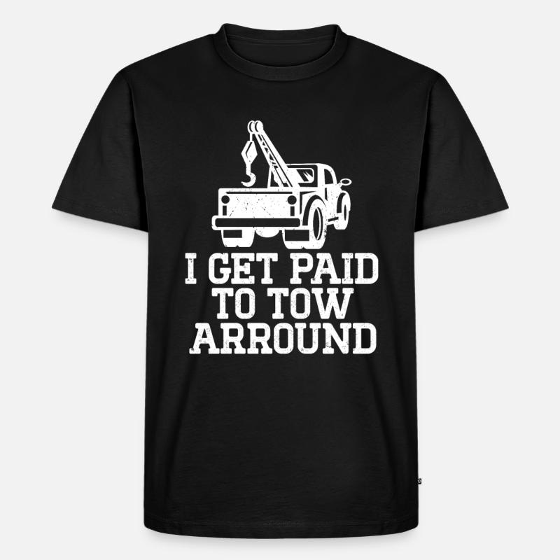 Abschleppfahrzeug - Männer Premium Bio T-Shirt - Schwarz