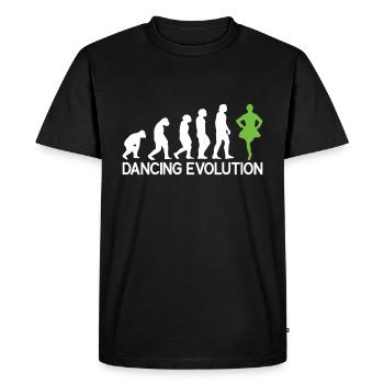 Danse irlandaise - T-shirt Premium bio Homme - noir - Devant - Nico (187cm)
