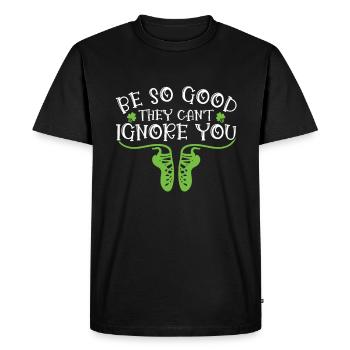 Danse irlandaise - T-shirt Premium bio Homme - noir - Devant - Nico (187cm)