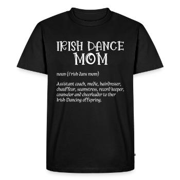 Danse irlandaise - T-shirt Premium bio Homme - noir - Devant - Nico (187cm)