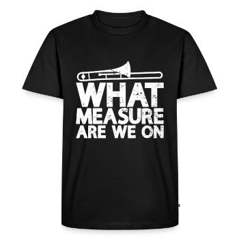 Trombone - Men's Premium Organic T-Shirt - black - Front - Nico (187cm)