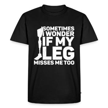Amputation - T-shirt Premium bio Homme - noir - Devant - Nico (187cm)