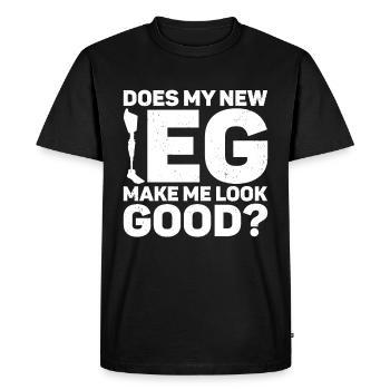 Amputation - Men's Premium Organic T-Shirt - black - Front - Nico (187cm)