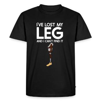 Amputation - Men's Premium Organic T-Shirt - black - Front - Nico (187cm)