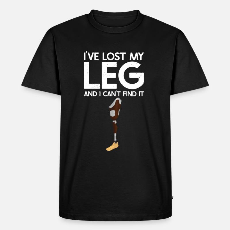 Amputation - Männer Premium Bio T-Shirt - Schwarz