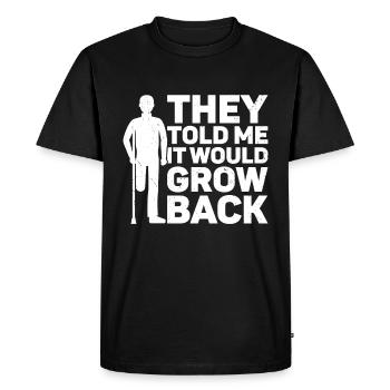 Amputation - T-shirt Premium bio Homme - noir - Devant - Nico (187cm)