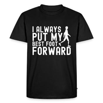 Amputation - Men's Premium Organic T-Shirt - black - Front - Nico (187cm)