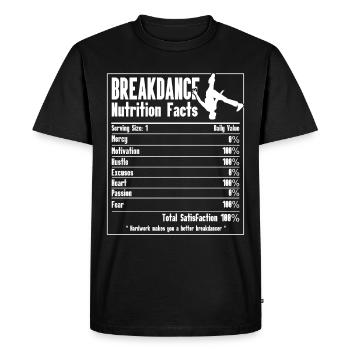 Break Dancing - Men's Premium Organic T-Shirt - black - Front - Nico (187cm)