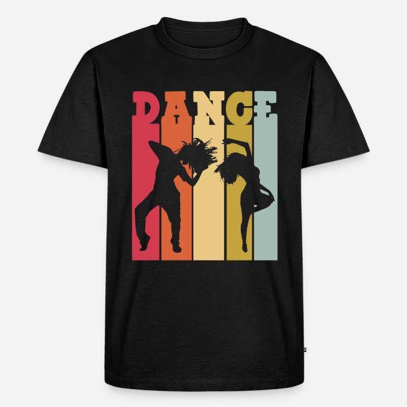 Break Dance - Männer Premium Bio T-Shirt - Schwarz