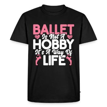 Ballet - T-shirt Premium bio Homme - noir - Devant - Nico (187cm)