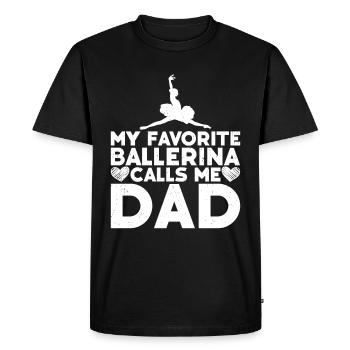 Ballet - T-shirt Premium bio Homme - noir - Devant - Nico (187cm)