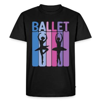 Ballet - T-shirt Premium bio Homme - noir - Devant - Nico (187cm)