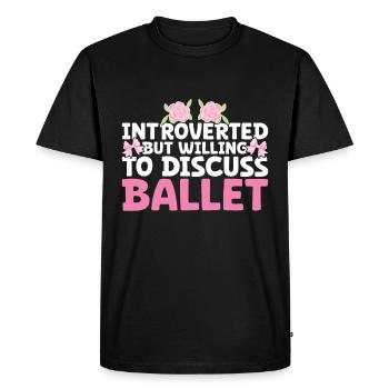 Ballet - T-shirt Premium bio Homme - noir - Devant - Nico (187cm)