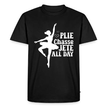 Ballet - T-shirt Premium bio Homme - noir - Devant - Nico (187cm)