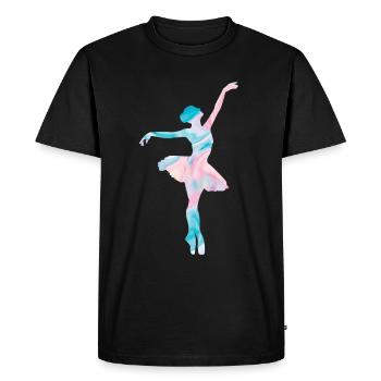 Ballet - T-shirt Premium bio Homme - noir - Devant - Nico (187cm)