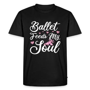 Ballet - T-shirt Premium bio Homme - noir - Devant - Nico (187cm)