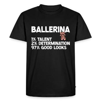 Ballet - T-shirt Premium bio Homme - noir - Devant - Nico (187cm)