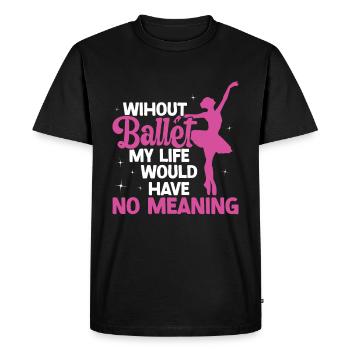Ballet - T-shirt Premium bio Homme - noir - Devant - Nico (187cm)