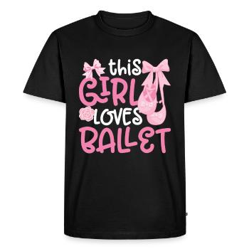 Ballet - T-shirt Premium bio Homme - noir - Devant - Nico (187cm)