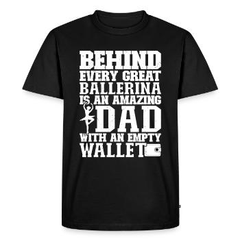 Ballet - T-shirt Premium bio Homme - noir - Devant - Nico (187cm)
