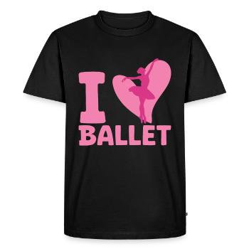 Ballet - T-shirt Premium bio Homme - noir - Devant - Nico (187cm)
