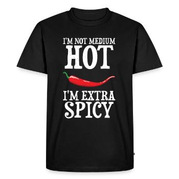 Piment - T-shirt Premium bio Homme - noir - Devant - Nico (187cm)