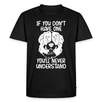 Bernois - T-shirt Premium bio Homme - noir - Devant - Nico (187cm)