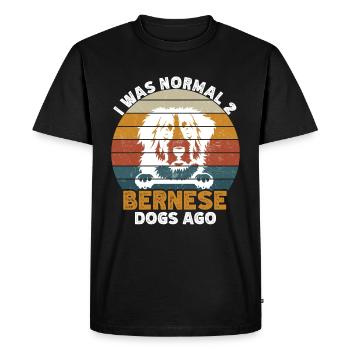 Bernois - T-shirt Premium bio Homme - noir - Devant - Nico (187cm)