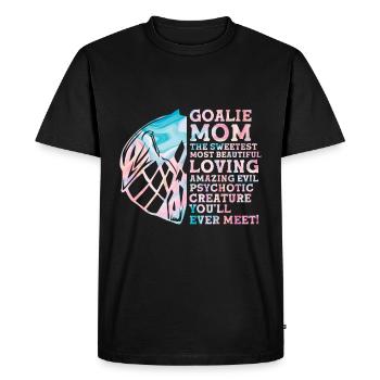 Lacrosse Goalkeeper Lacrosse Player - Men's Premium Organic T-Shirt - black - Front - Nico (187cm)
