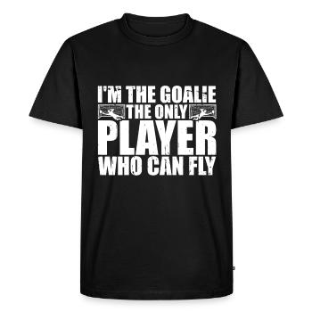 Gardien de but de football du gardien de but de football - T-shirt Premium bio Homme - noir - Devant - Nico (187cm)