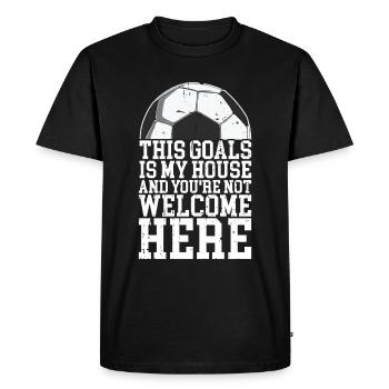 Gardien de but de football du gardien de but de football - T-shirt Premium bio Homme - noir - Devant - Nico (187cm)