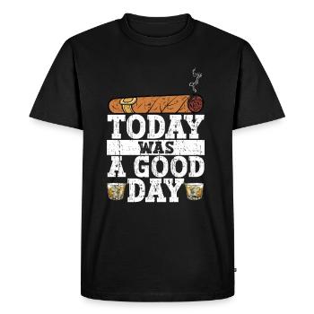 Cigar cigarette smokers - Men's Premium Organic T-Shirt - black - Front - Nico (187cm)